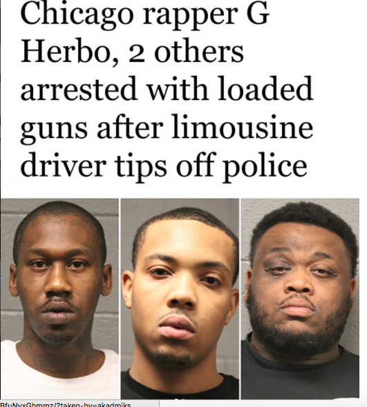 G Herbo is suing the driver he hired who told police they had guns on them - HipHopHotness.com